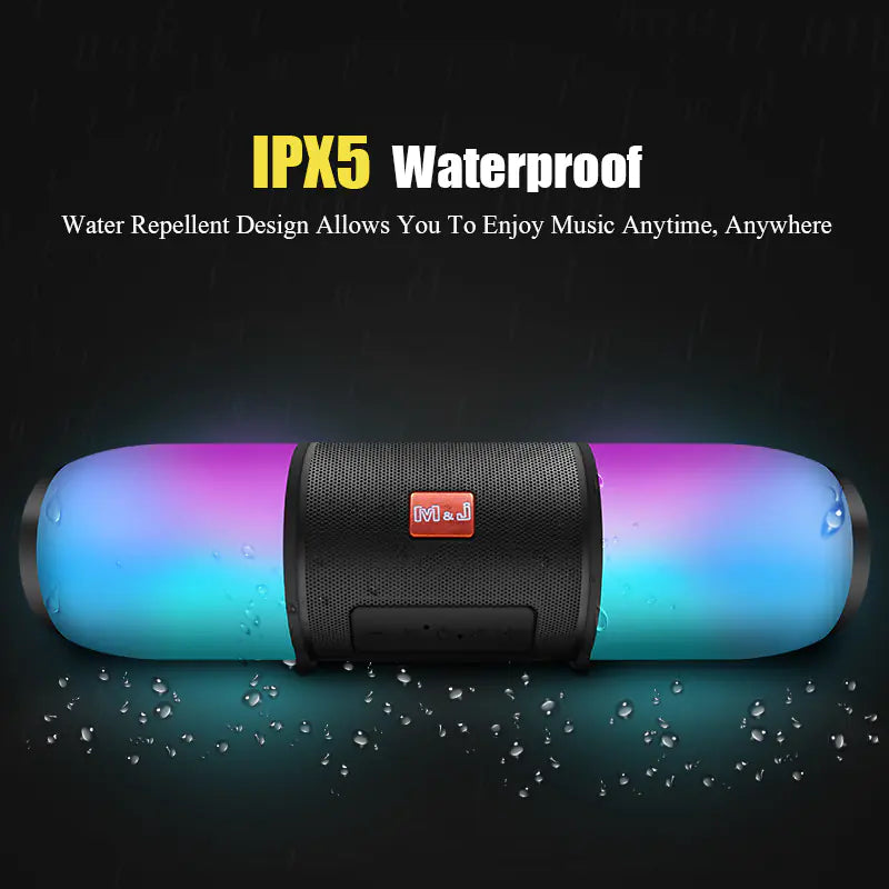 Waterproof Bluetooth Speaker with Dual Speakers & FM