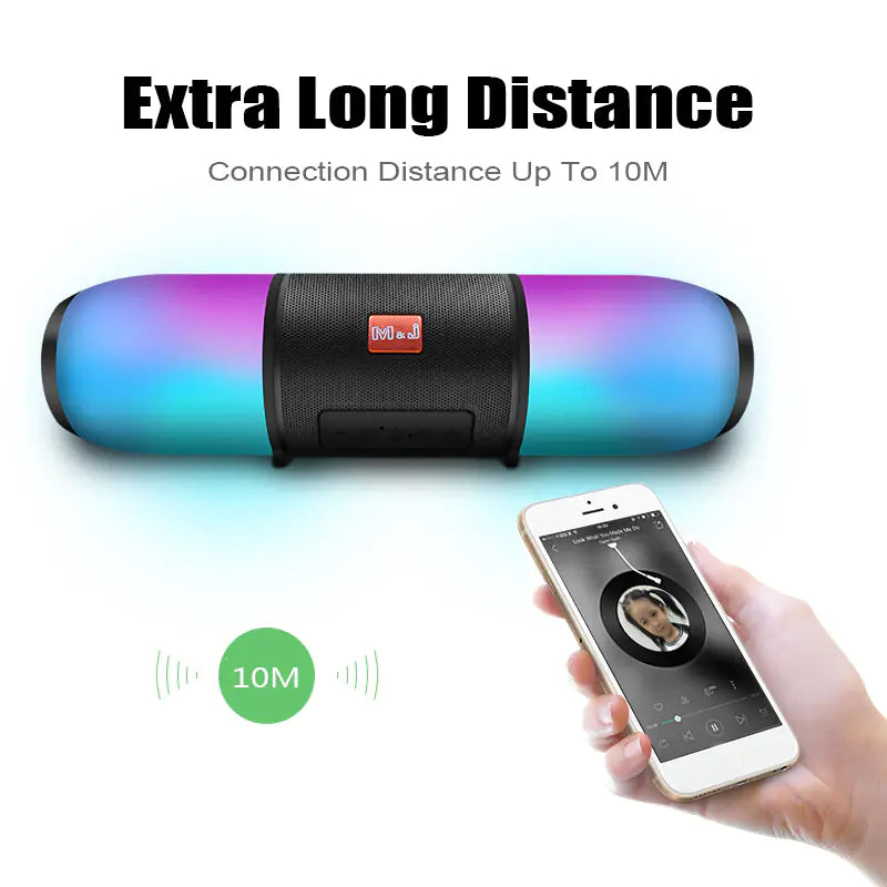 Waterproof Bluetooth Speaker with Dual Speakers & FM